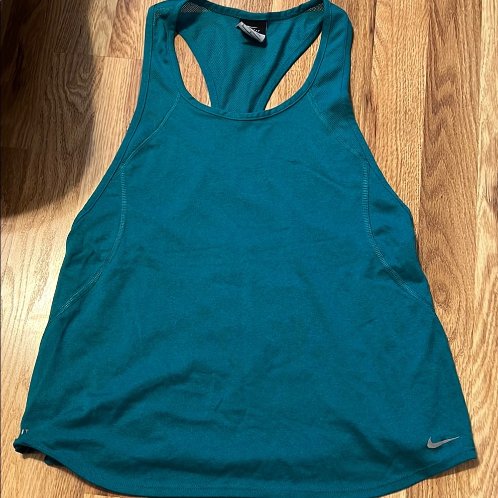 Nike Green Relaxed Sleeveless Tank Top
